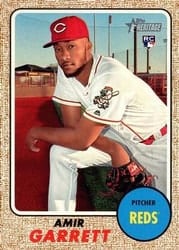 2017 Topps Heritage Base Set Amir Garrett #513b card