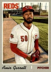 2019 Topps Heritage Base Set Amir Garrett #646 card