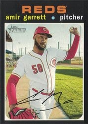 2020 Topps Heritage Base Set Amir Garrett #448 card