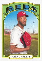 2021 Topps Heritage Base Set Amir Garrett #505 card