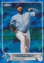 2022 Topps Chrome Update Sapphire Edition Base Set Amir Garrett #US211 card