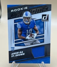 2021 Donruss Rookie Phenom Jerseys Amon-Ra St. Brown #RPJ-ASB card