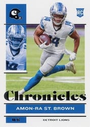 2021 Panini Chronicles Base Set Amon-Ra St. Brown #33 card