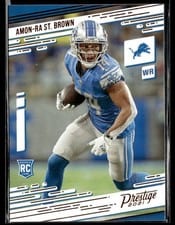 2021 Panini Chronicles Prestige Rookies Update Amon Ra St. Brown #234 card