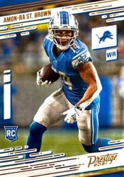 2021 Panini Chronicles Prestige Rookies Update Amon-Ra St. Brown #234 card