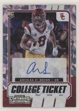 2021 Panini Contenders Draft Picks Amon Ra St. Brown Autograph #118 card