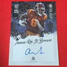 2021 Panini Luminance Year One Signatures Amon-Ra St. Brown #YS-AS card