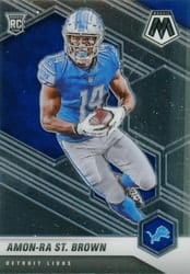 2021 Panini Mosaic Base Set Amon-Ra St. Brown #328 card