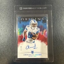 2021 Panini Origins Rookie Autographs Amon-Ra St. Brown #RA-ASB card