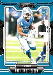 2021 Panini Playbook Base Set Amon-Ra St. Brown #131 card