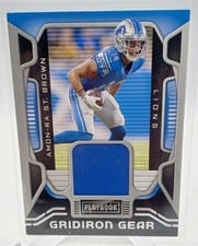 2021 Panini Playbook Gridiron Gear Amon-Ra St. Brown #GG-AST card