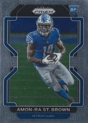 2021 Panini Prizm Base Set Amon-Ra St. Brown #358 card