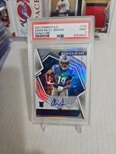 2021 Panini Rookies & Stars Signatures Amon-Ra St. Brown #128 card