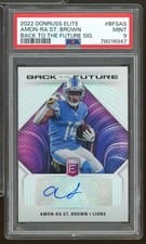2022 Donruss Elite Back to the Future Signatures Amon-Ra St. Brown #BFS-AS card