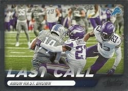 2022 Panini Absolute Last Call Amon-Ra St. Brown #LC-1 card