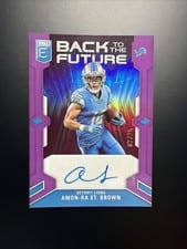 2023 Donruss Elite Back to the Future Signatures Amon-Ra St. Brown #BFS-AS card