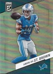 2023 Donruss Elite Base Set Amon-Ra St. Brown #7 card