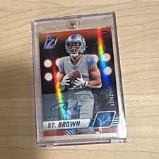 2023 Panini Zenith Autographs Amon-Ra St. Brown #33 card