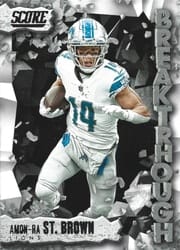 2023 Score Breakthrough Amon-Ra St. Brown #3 card