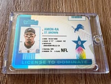 2024 Panini Contenders License to Dominate Amon-Ra St. Brown #21 card