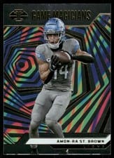 2024 Panini Illusions Game Magicians Amon-Ra St. Brown #17 card
