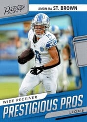 2024 Panini Prestige Prestigious Pros Amon-Ra St. Brown #PP-ASB card