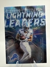 2025 Topps Chrome Lightning Leaders Amon-Ra St. Brown #LL-15 card