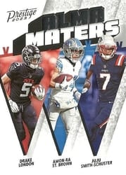 2023 Panini Prestige Alma Maters Amon-Ra St. Brown/Drake London/JuJu Smith-Schuster #25 card