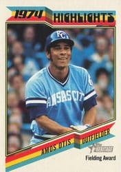 2023 Topps Heritage 1974 Highlights Amos Otis #74H-1 card