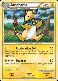 2011 Call of Legends Ampharos #23 card