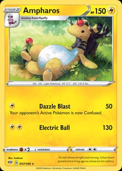2020 Darkness Ablaze Ampharos #57 card
