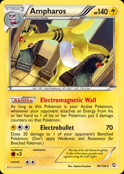 2012 Dragons Exalted Ampharos #40 card
