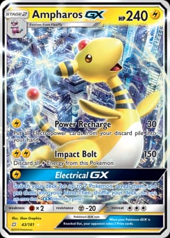 Team Up Ampharos-GX #43 card