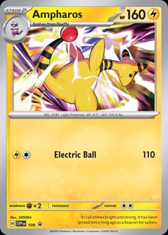 2023 Scarlet & Violet Black Star Promos Ampharos #109 card