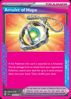 Surging Sparks Amulet of Hope #162 card