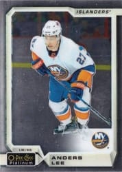 2018-19 O-Pee-Chee Platinum Base Set Anders Lee #59 card