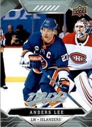 2019-20 Upper Deck MVP Base Set Anders Lee #116 card