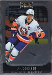 2021-22 O-Pee-Chee Platinum Base Set Anders Lee #70 card