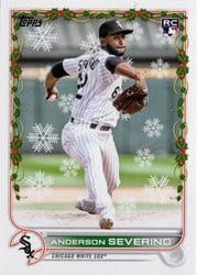 2022 Topps Holiday Base Set Anderson Severino #HW49 card