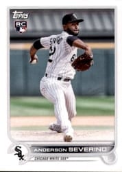 2022 Topps Mini Base Set Anderson Severino #US265 card