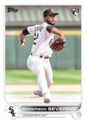 2022 Topps Update Base Set Anderson Severino #US265 card