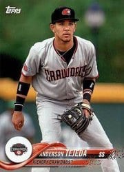 2018 Topps Pro Debut Base Set Anderson Tejeda #12 card