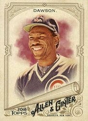 2018 Topps Allen & Ginter Base Set Andre Dawson #25 card