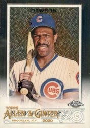 2020 Topps Allen & Ginter Chrome Base Set Andre Dawson #64 card
