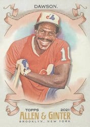 2021 Topps Allen & Ginter Base Set Andre Dawson #14 card