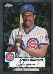 2021 Topps Chrome Platinum Anniversary Base Set Andre Dawson #525 card