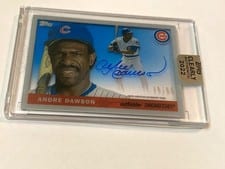 2022 Topps Clearly Authentic 1955 Reimagining Autographs Andre Dawson #55RA-AD card