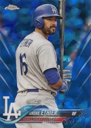 2018 Topps Chrome Sapphire Edition Base Set Andre Ethier #655 card