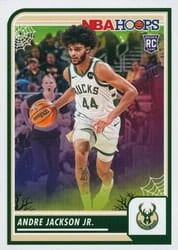 2023-24 Hoops Haunted Hoops Base Set Andre Jackson Jr. #67 card