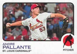 2022 Topps Heritage Base Set Andre Pallante #522 card